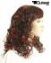 Red brown long hair wig, curls