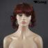 Rot / Braune Kurzhaarpercke mit Locken