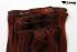 Rote und Braune Extensions aus Kanekalon 7 Teile
