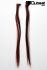 Rote und Braune Extensions aus Kanekalon 7 Teile