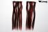 Rote und Braune Extensions aus Kanekalon 7 Teile