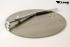 Round metal plate with spike