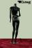 Schaufensterpuppe headless black matt