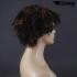 Schwarz / Braune Kurzhaarpercke mit Locken