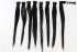 Schwarze Extensions aus Kunsthaar