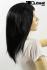 Schwarze, lange Frauenper�cke mit Mittelscheitel