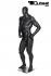 Schwarze mnnliche Schaufensterpuppe, Bodybuilder