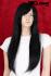 Schwarze Percke Echthaar lang  Frauenpercke echtes Haar ca 55 cm Indian Remy Hair
