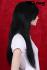 Schwarze Percke Echthaar lang  Frauenpercke echtes Haar ca 55 cm Indian Remy Hair