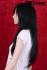 Schwarze Percke Echthaar lang  Frauenpercke echtes Haar ca 55 cm Indian Remy Hair