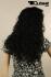 Schwarze Percke mit Locken und Stirnband