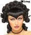 Schwarze Percke mit Locken