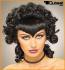 Schwarze Percke mit Locken