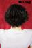 Short artificial hair wig black