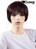 Short eggplant wig
