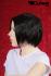 Short hair wig, black