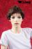 Short hair wig chestnutbrown