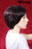 Short hair wig, violet/brown