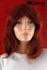 Shoulder length wig in fiery red