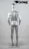 Silberne Kinderschaufensterpuppe, faceless