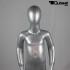 Silver Child mannequin, faceless
