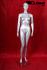 Silver female window mannequin