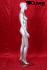 Silver female window mannequin