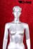 Silver female window mannequin