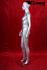 Silver female window mannequin
