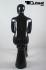 Sitting, female mannequin, black mat faceless