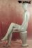 Sitting Female Mannequin, Shining White