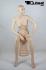 Sitting, female mannequin, skin-colored