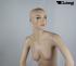 Sitting, female mannequin, skin-colored
