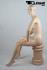 Sitting, female mannequin, skin-colored