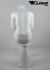 Sitting, female mannequin, white mat, headless