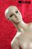 Sitting mannequin with head tilted sideways