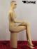 Sitzende Schaufensterpuppe / Mannequin