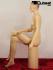 Sitzende Schaufensterpuppe / Mannequin