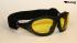 Ski and Snowboard Goggles Black, Yellow Tinted Lenses