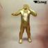 Standing child window dummy, gold