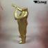 Standing child window dummy, gold