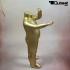 Standing child window dummy, gold