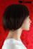 Stylish, brown wig short hairstyle