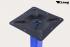 Tischgestell 105 cm, Tischfu, Saphir, blaues Gestell, quadratischer Fu, "Saphir"