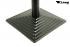 Tischgestell 105 cm Tischfu schwarzes Gestell quadratischer Fu mit Stufen Modell Magdeburg mit verstellbaren Bodengleitern