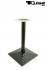 Tischgestell 72 cm Tischfu schwarzes Gestell quadratischer Fu mit Stufen Modell Magdeburg mit verstellbaren Bodengleitern