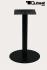 Tischgestell 75 cm Tischfu Edelstahl schwarzes Gestell runder Fu Essen 2.0