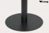 Tischgestell 75 cm Tischfu Edelstahl schwarzes Gestell runder Fu Essen 2.0