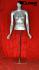 Torso weiblich silber kopflos Frauentorso Schaufensterfigur Schaufensterpuppe Mannequin