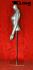 Torso weiblich silber kopflos Frauentorso Schaufensterfigur Schaufensterpuppe Mannequin